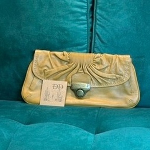 Kate Landry Clutch‎ Bag Ruched Flap Closure Evening Purse Party Handbag - Picture 1 of 4